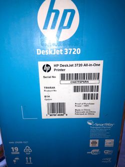 HP Deskjet 3720 Printer (never Used)