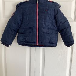 Tommy Hilfiger Toddler Navy Puffer Winter Jacket 