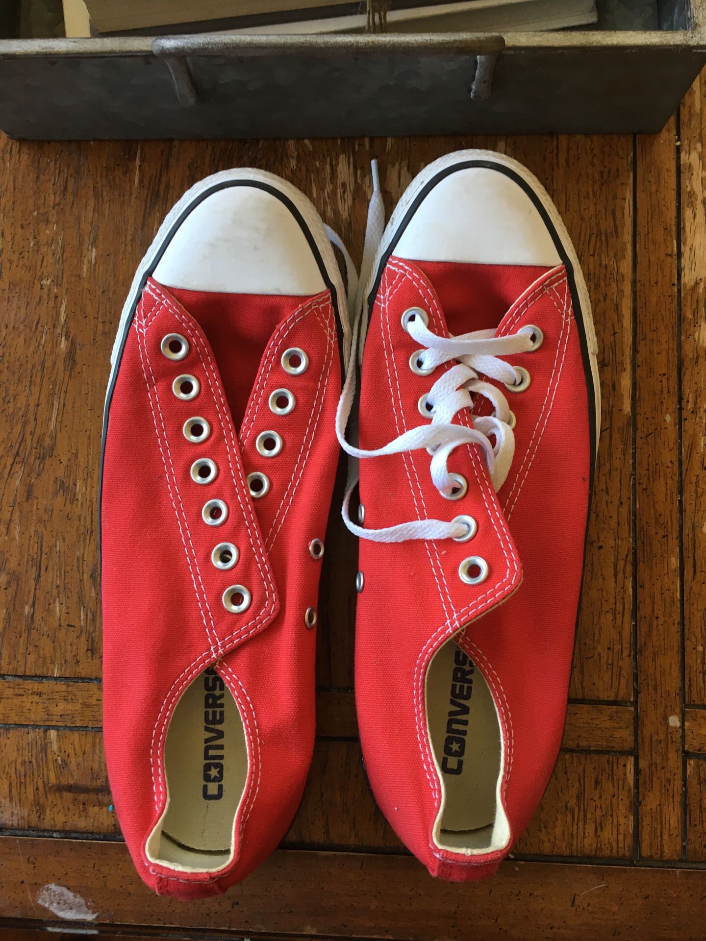 Red converse shoe