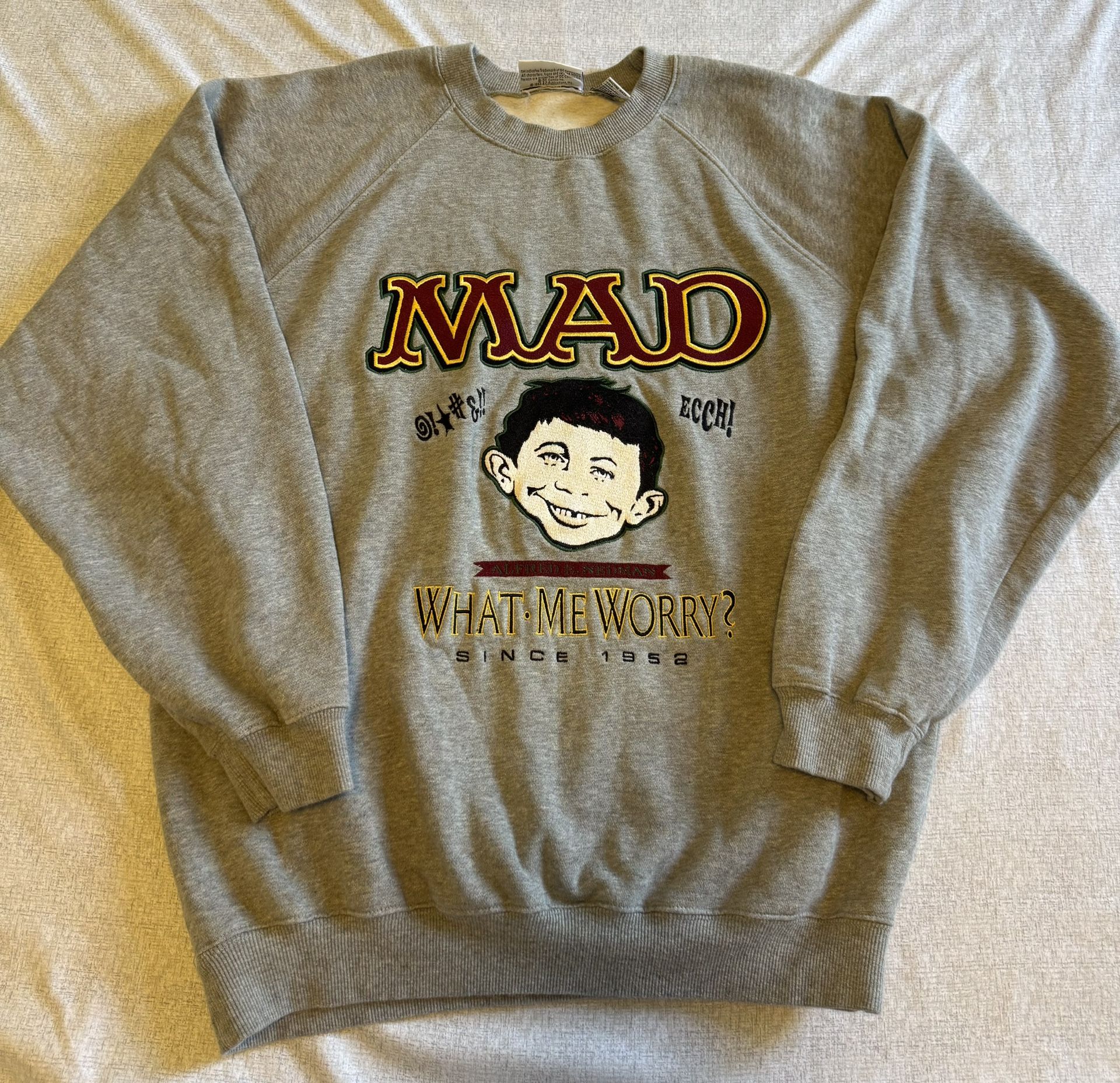 Mad Size Large Magazine What Me WorryVintage Sweatshirt Crewneck Vintage