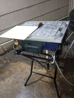KOBALT Wet Tile Saw &  Stand