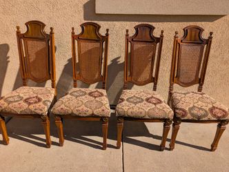 Solid Wood Dining Chairs Set of 4