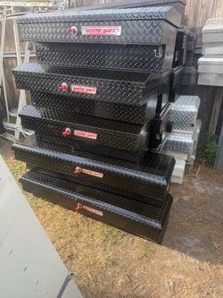Side tool boxes weather guard