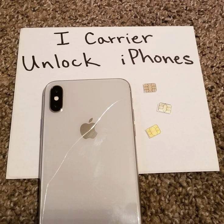 iPhone 7 8 X XR XS MAX carrier unlock chip
