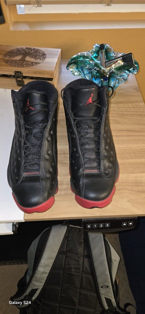 Jordan Retro 13's Black & Red. Shoes,boots,
