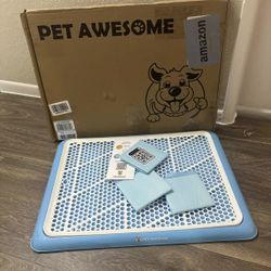 Pet Awesome Dog Potty Tray/Puppy Pee Pad Holder 25" x20" Indoor Wee Training for Small and Medium Dogs