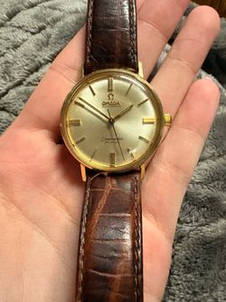 Vintage Omega Seamaster De Ville 14k solid gold watch 1967