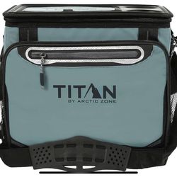 Titan Arctic Zone - Insulated Leak-Proof Collapsible Cooler Bag, Holds 40 Cans, Teal, Blue $50 EACH