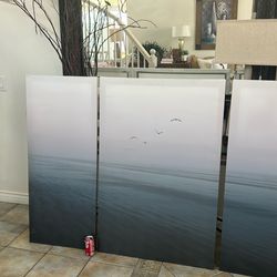 Canvas art three pieces, 47 “tall