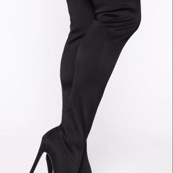 Open Toe heel Thigh High Boots