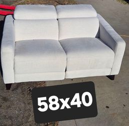 Living Spaces Reclining Loveseat | Adjustable Headrests
