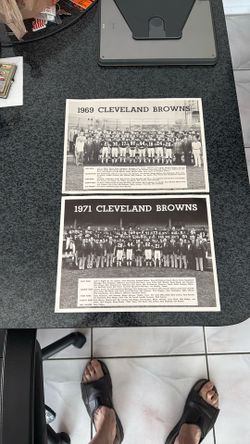1969 & 1971 Cleveland Browns Team Pictures