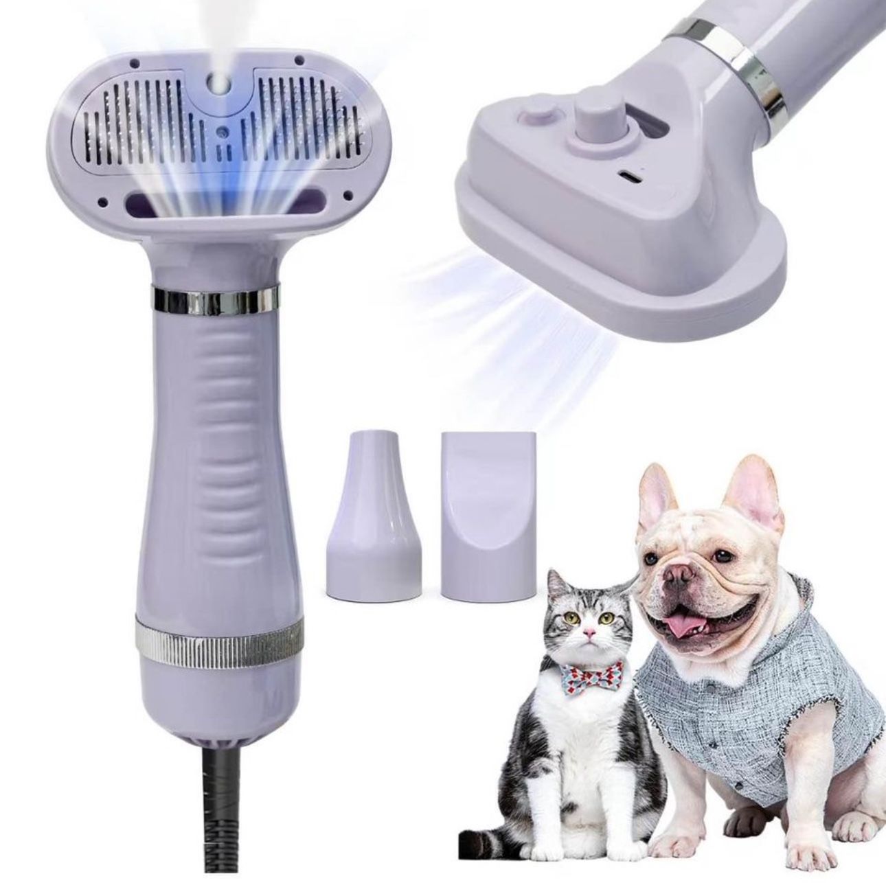 Fido Fave Pet Hair Dryer Steam Brush,