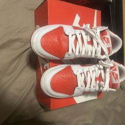 Championship Red Nike Dunk Low