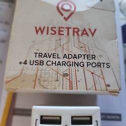International travel adapter 4 USB PORTS