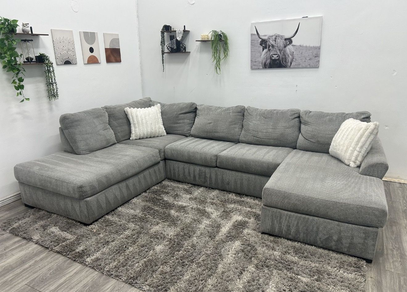Gray Sectional Couch - Free Delivery