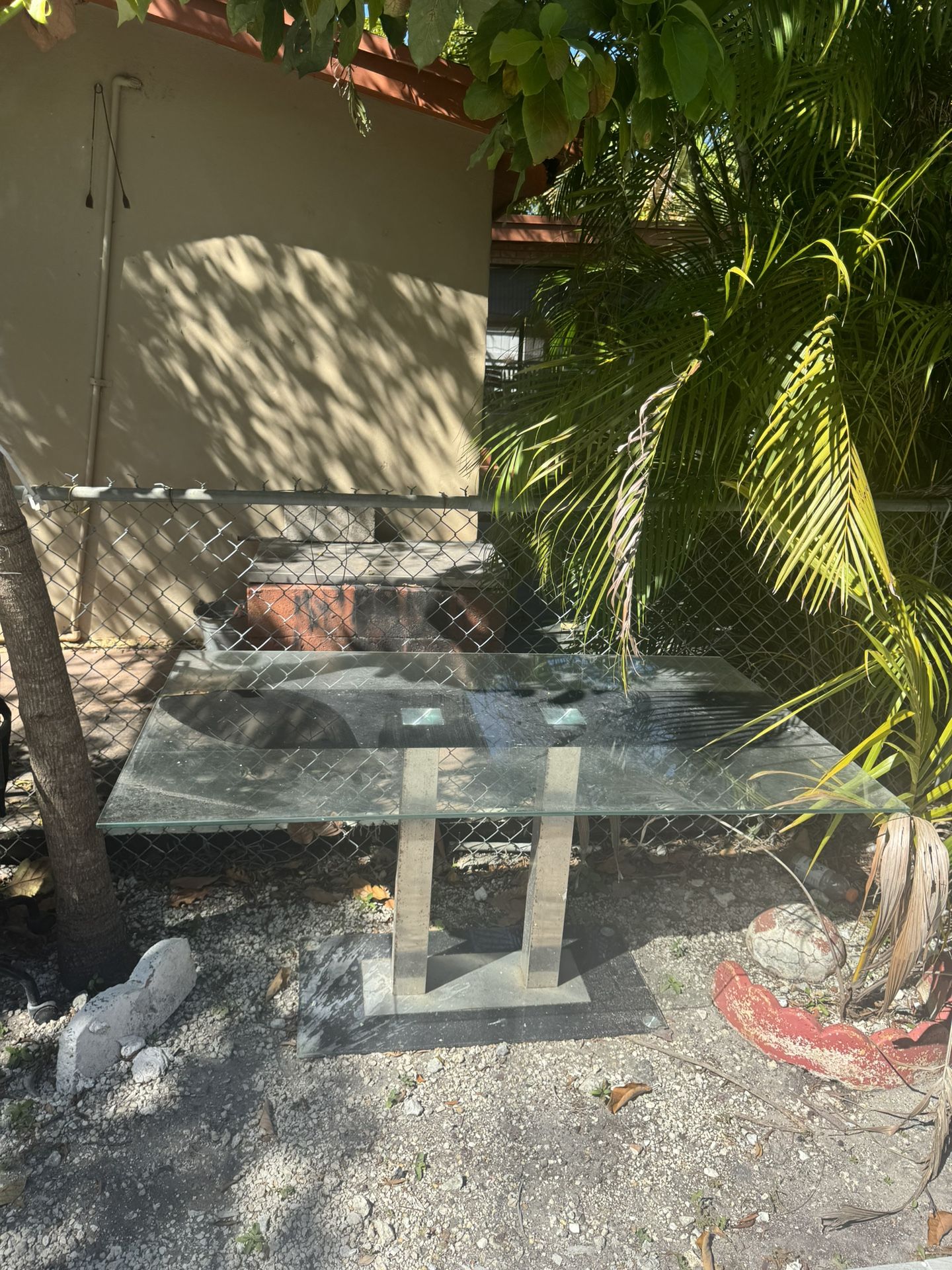 Glass Table And Chair