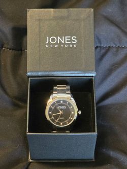 Jones New York Alexander Men's Watch Worn Once Stainless Steel Quartz With Box