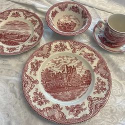 Johnson And Johnson “Old British Castles” Place Setting For 8