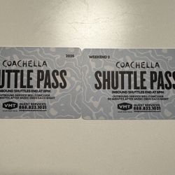 Shuttle Passes Coachella - Weekend 2