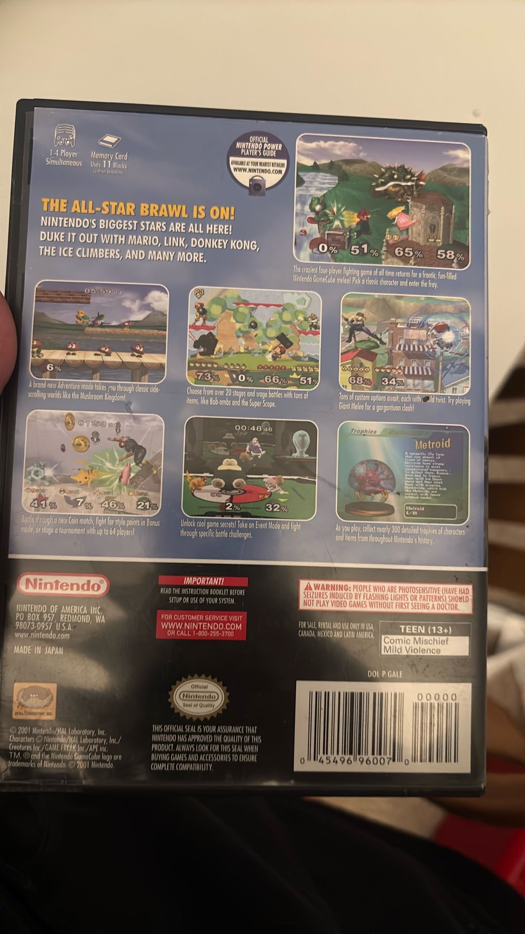 Super Smash Bro Melee GameCube