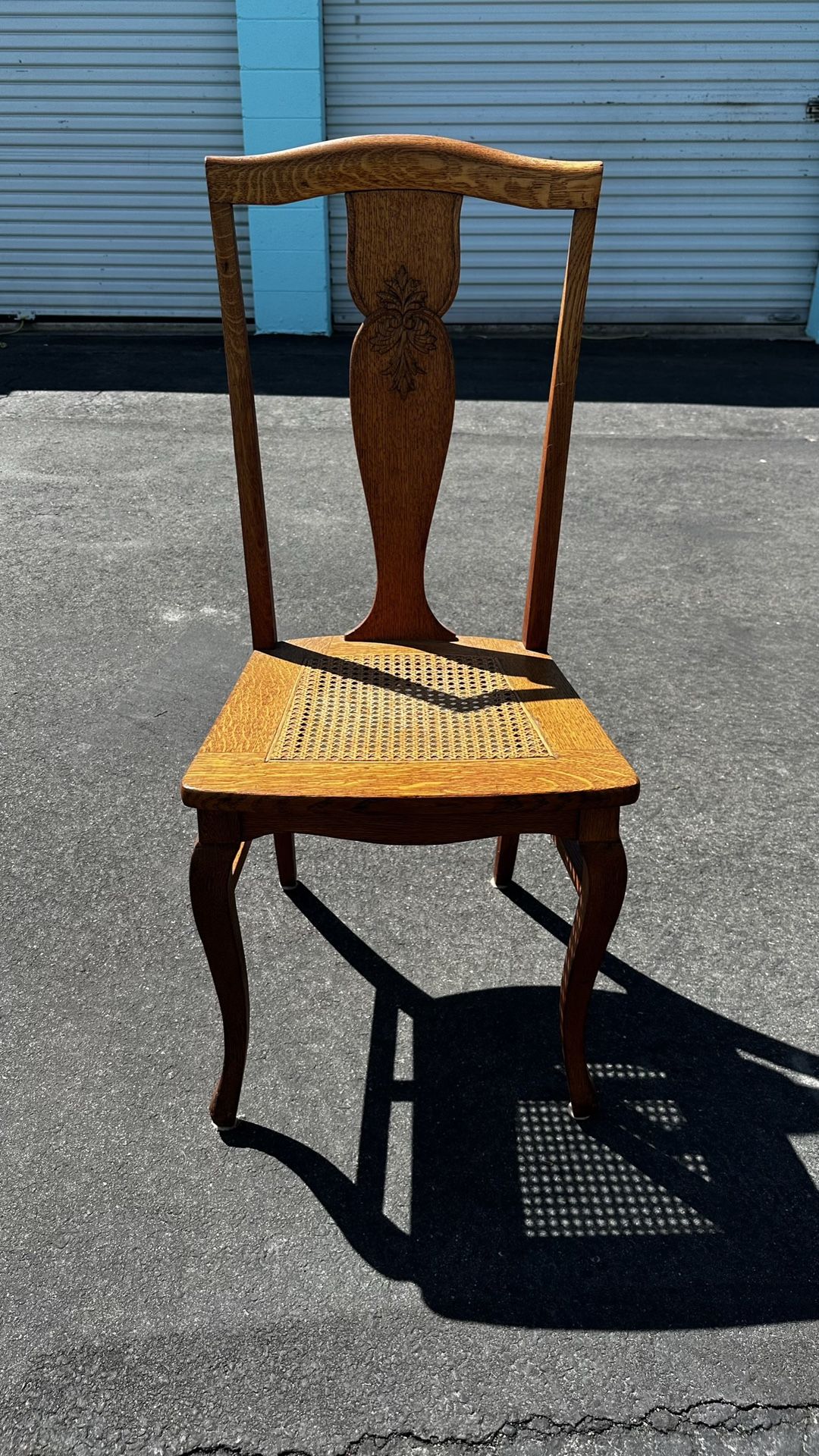 Caned Seat High-back Dining Chair 