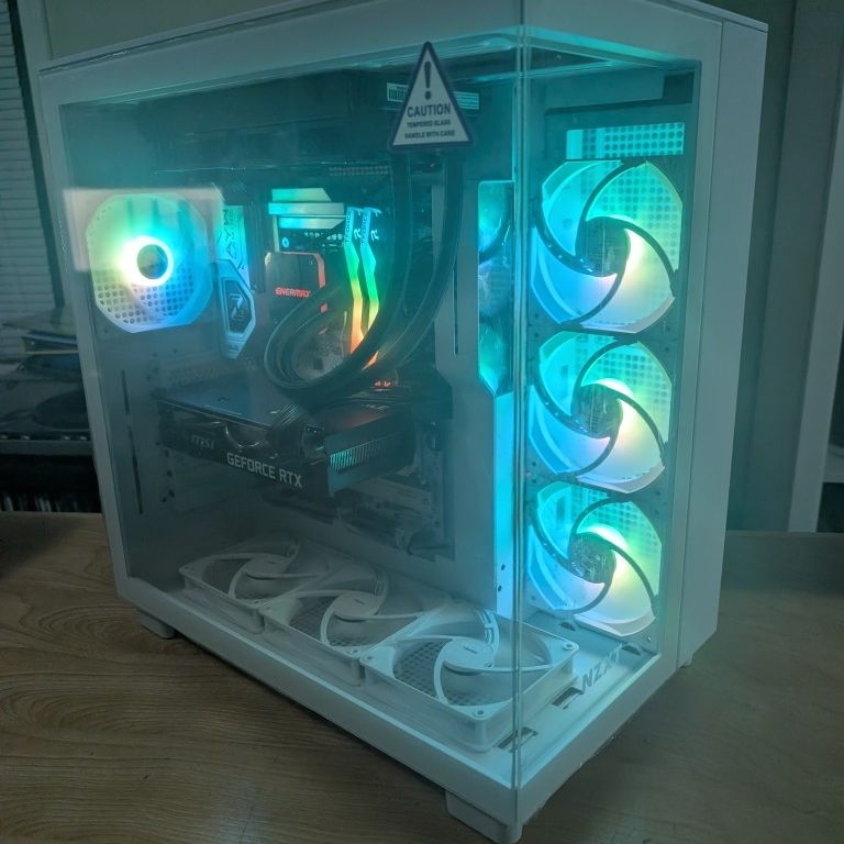 Intel Core Ultra 7 RGB Liquid Cooled Gaming PC RTX 3070 Window 11 Home ...