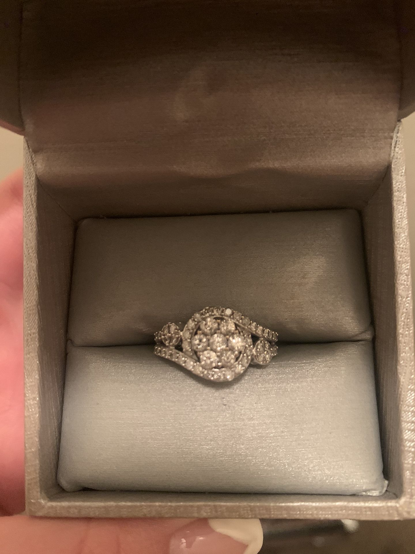 Zales White Gold Ring