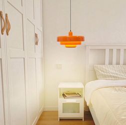 Glossy Orange Pendant Light