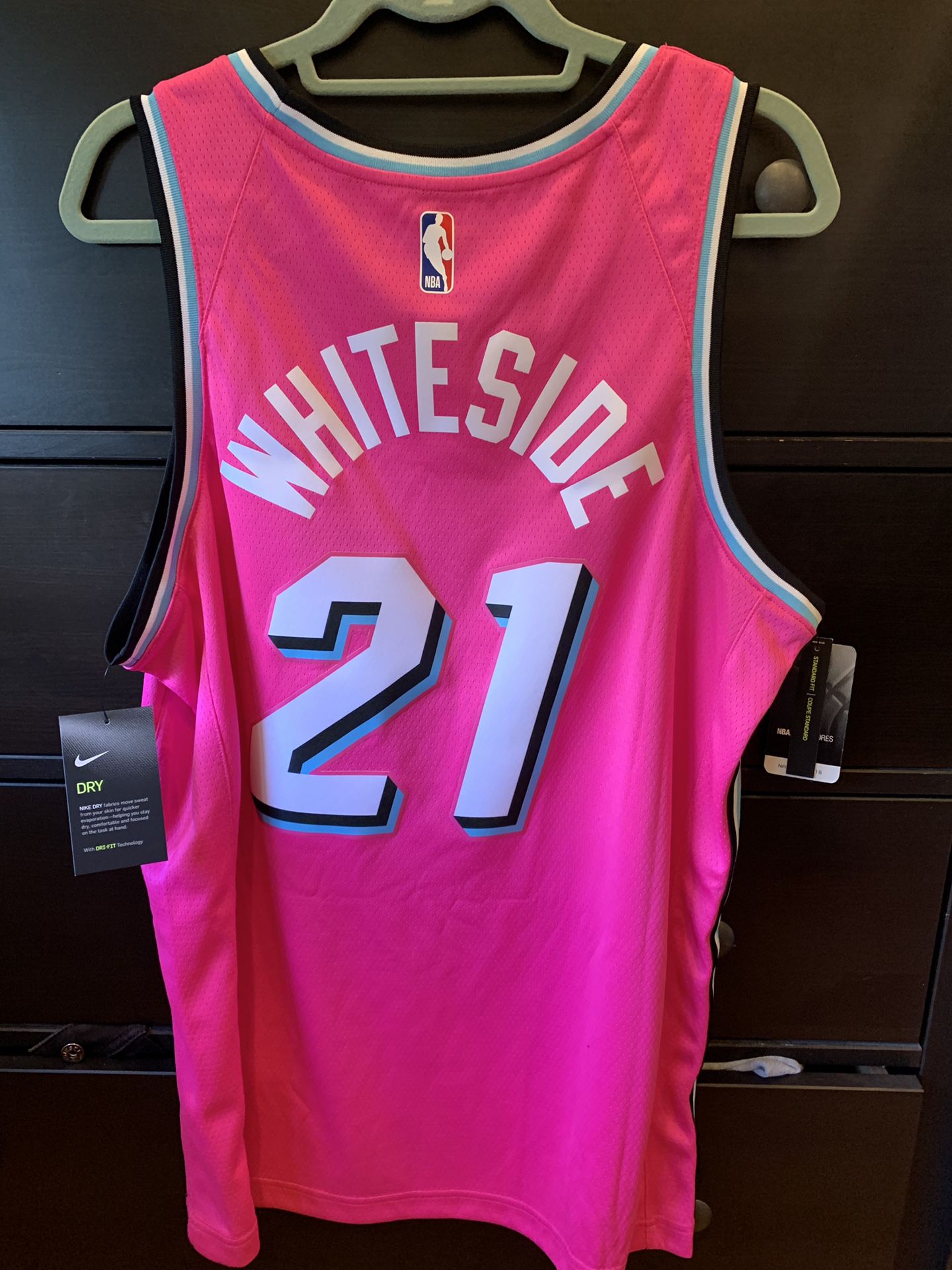 Hassan Whiteside Miami Heat Nike Name & Number Performance T-Shirt - Black