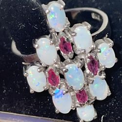 Opal Silver Women’s Ring 