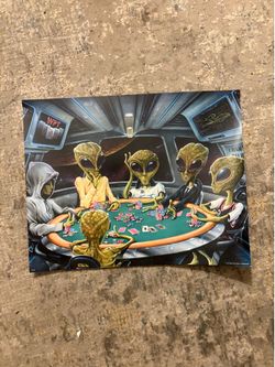 Aliens playing poker