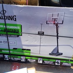 Spalding 54" Polycarbonate Portable Basketball Hoop 