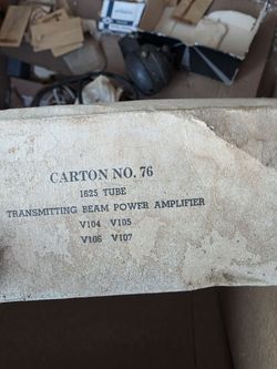 ​Tube Type / Model: 1625 (also designated as JAN-CHS-1625 / VT-136).