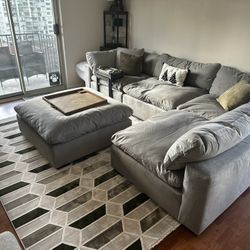 5-Piece Modular Plush Sectional w/ Down Fill