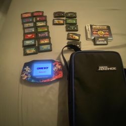 GBA With Games And Bag 