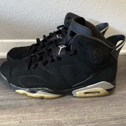 Air Jordan 6 Black Silver High-Top Sneakers