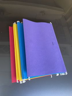 Staples Hanging File Folders Assorted Color 25 Count