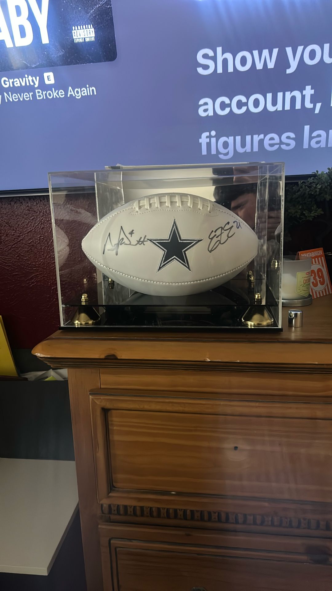 Dallas Cowboy Signed Football