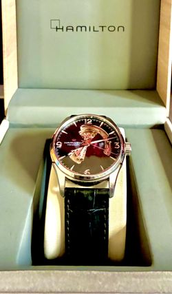 Hamilton Jazzmaster Open Heart. (46mm)10Kt wht gold face