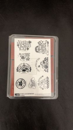 Stampin Up 1992 For Goodness Sake Christian stamp set