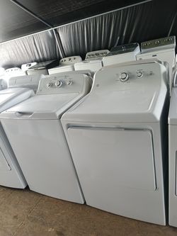 G/E washer and dryer set both works good 💯2️⃣ months warranty 📌
