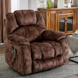 10.6" W Brown Oversize Power Lift Rect iner Chair w