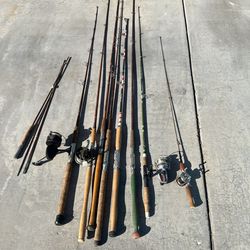 Antique Fishing rods and reels