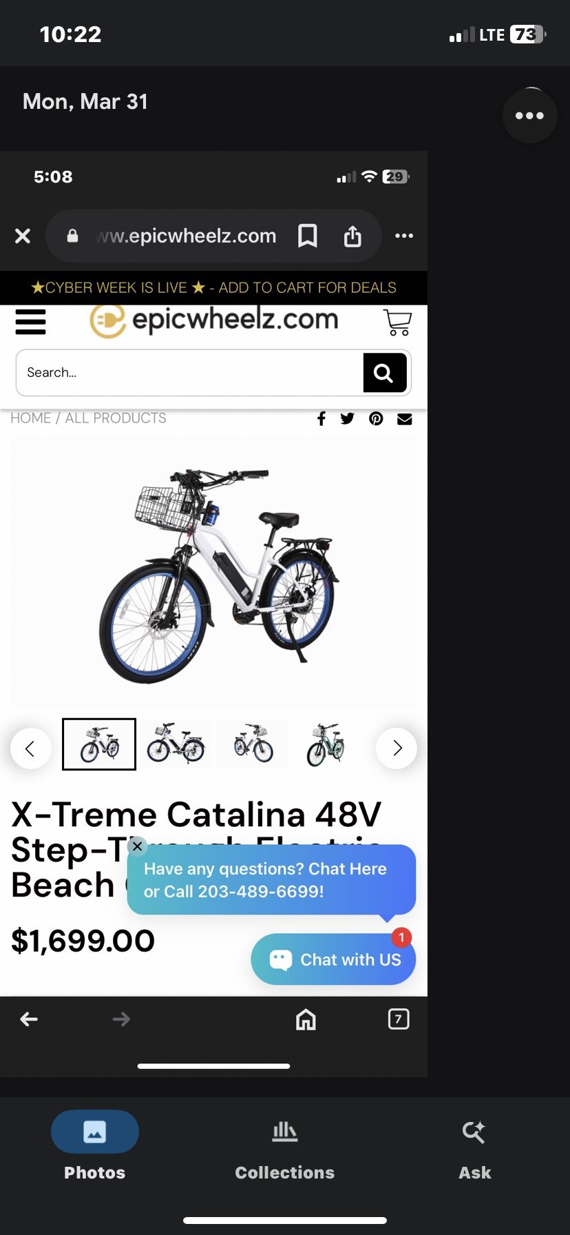 X-Treme E bike Catalina Beach Cruiser