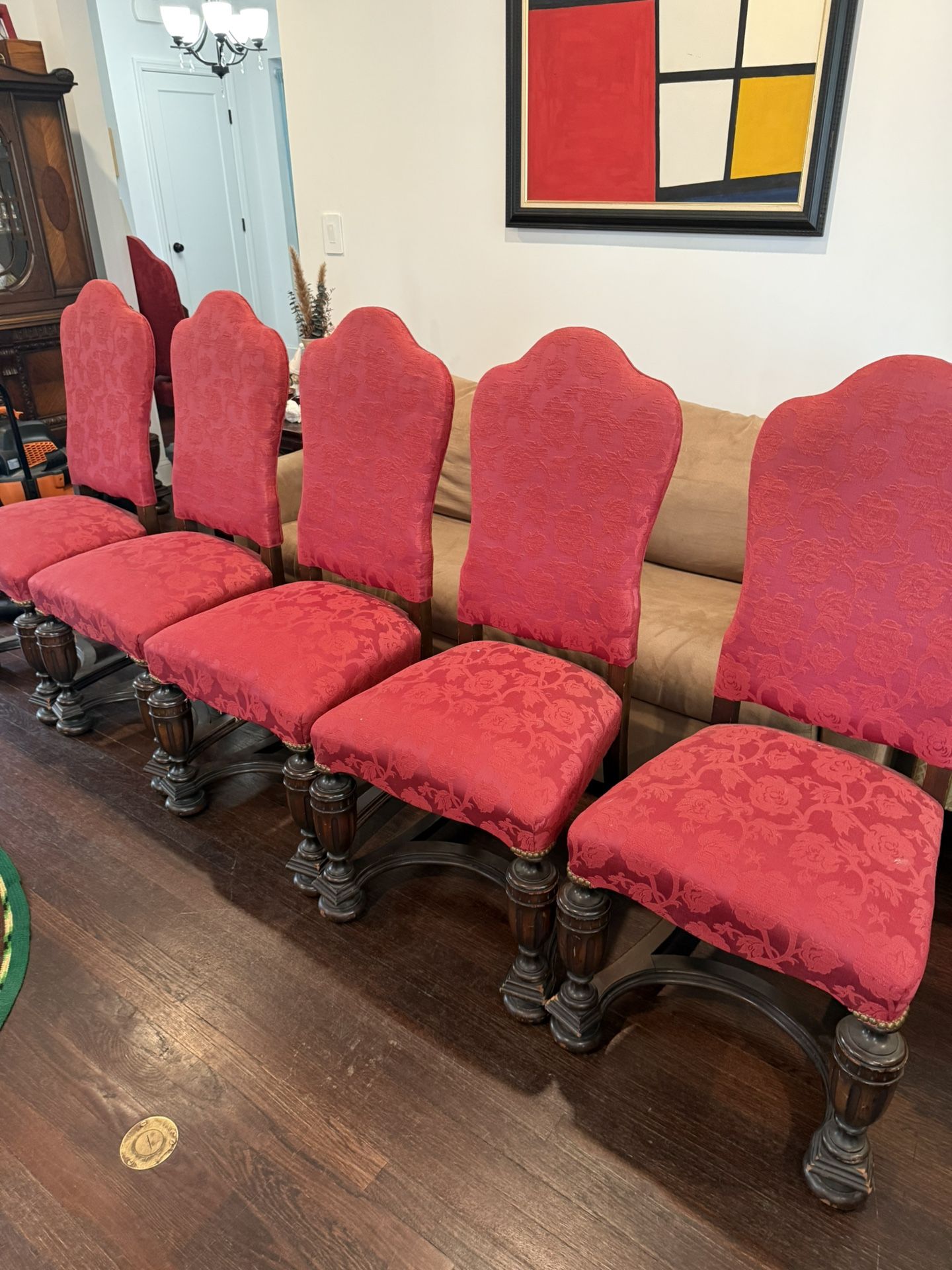 SOLID WOOD CHAIRS.