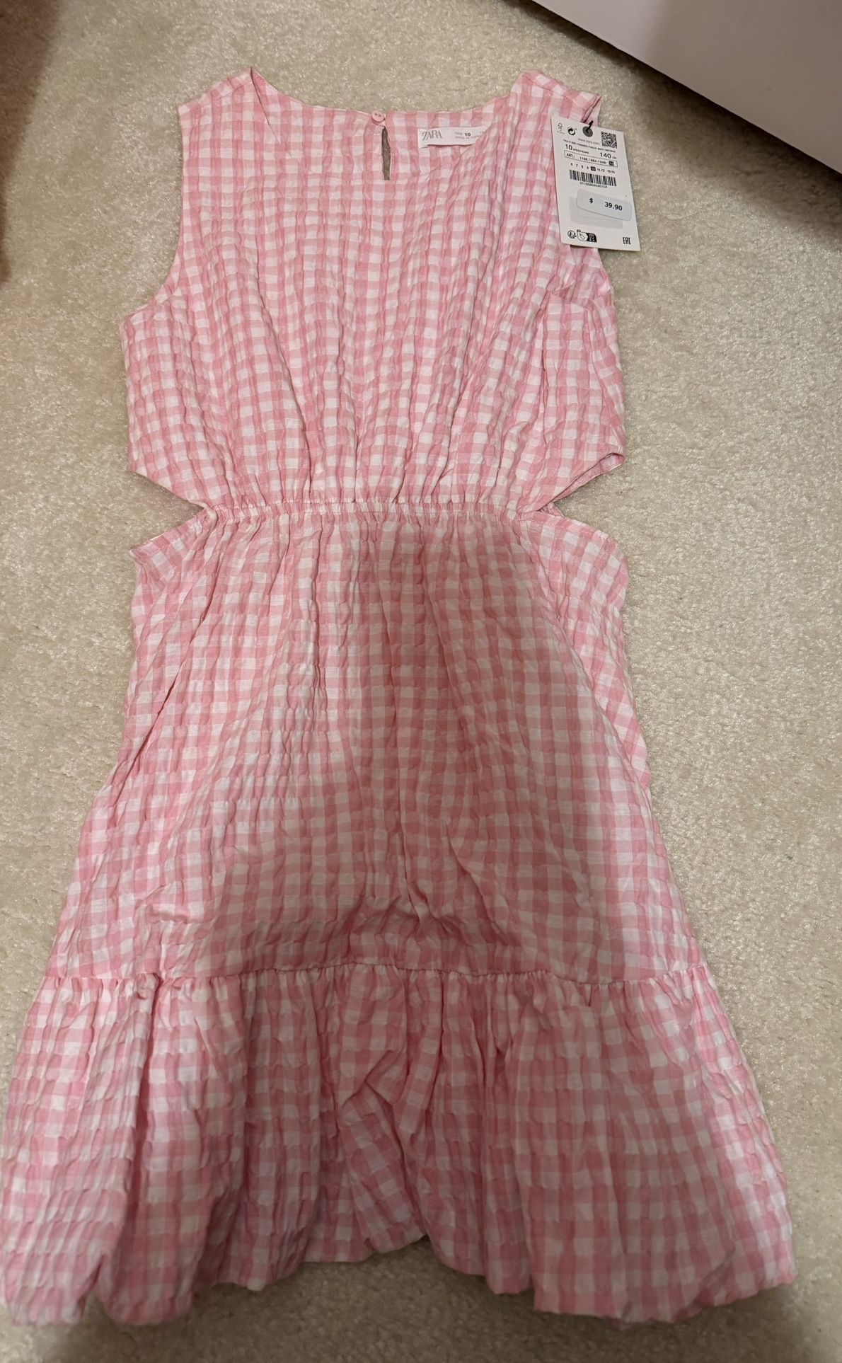 Zara Girls Pink Dress - New