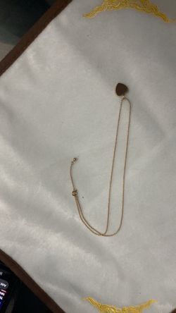 Gold-Tone Heart Pendant Necklace