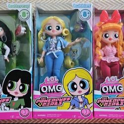 🩷💚🩵New LOL Surprise OMG The Powerpuff Girls Full Set Bundle of 3 🩷💚🩵