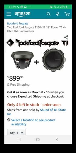 rockford fosgate t1 TWO 12'S